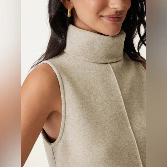 NWT OGL 2Pcs Set Split Hem Top & High Waisted Straight Leg Pant - Picture 4 of 7